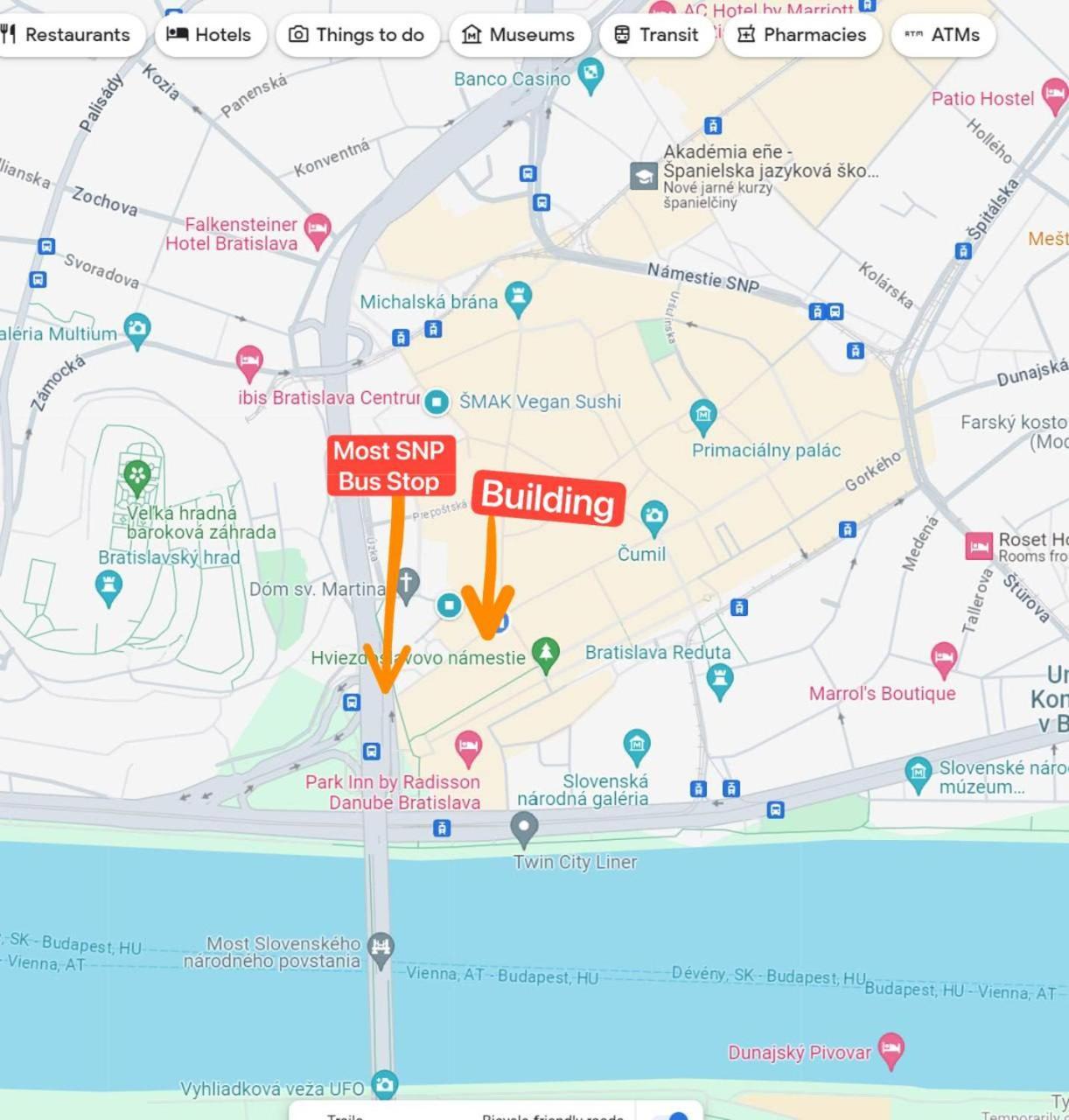 Extralarge Queen Room In The Heart Of Bratislava With Terrace Luaran gambar